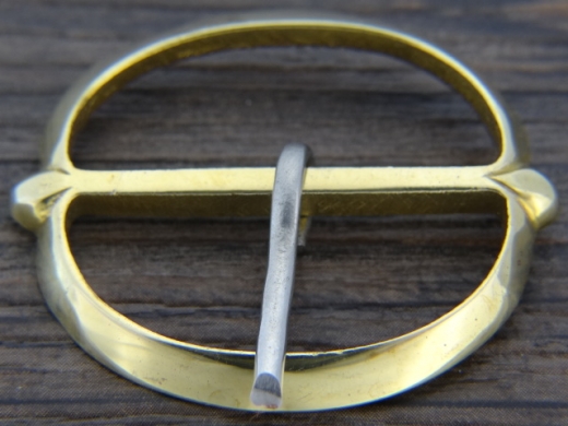 doppel D Schliee, Riemenbreite bis 3 cm, Material: Messing mit Weimetall Dorn