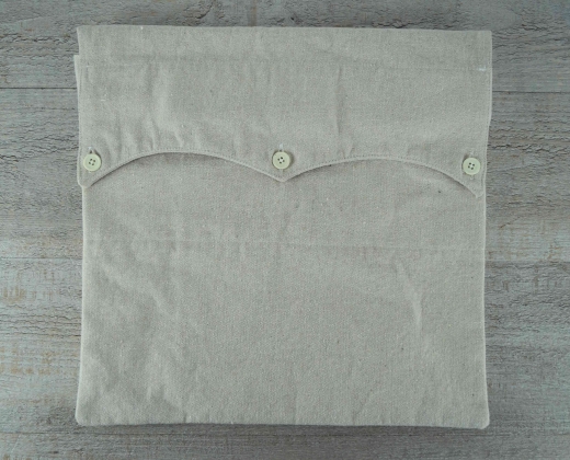 Brotbeutel einfach, Haversack, 3 Knpfe, gro, Material: 100% Baumwolle, 3 Plastikknpfe