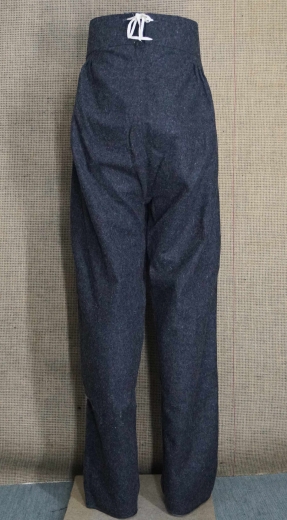 preuische napoleonische Woll Hose dunkelgrau mit roter Wollbiese, 100% Wolle