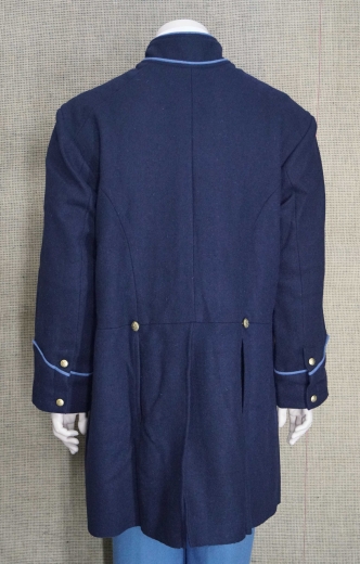 US Frock Coat dunkelblau / hellblau, 1 reihig, 9 US Adler Knpfe, 100% Wolle, Futter 100% Baumwolle