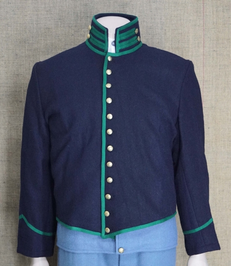 US Rifleman Shell Jacket M1858, Oberstoff: reine Wolle, Futter: 100% Baumwolle