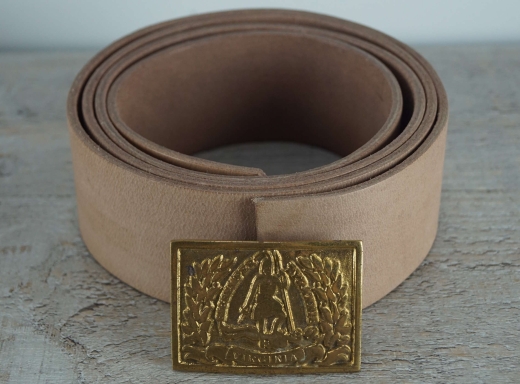 Koppel natur mit Virginia Kasten Schlie�e, Material: Koppel Leder, Schlie�e Messing