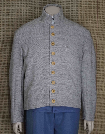 CS Shell Jacket Jeanwool-Optik, mit 9 Holz Kn�pfen, 100% Baumwolle