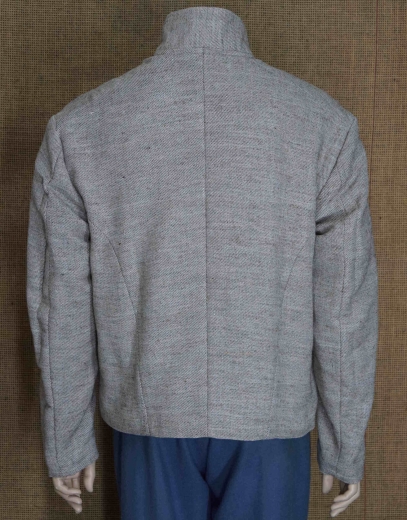 CS Shell Jacket Jeanwool-Optik, mit 9 Holz Kn�pfen, 100% Baumwolle