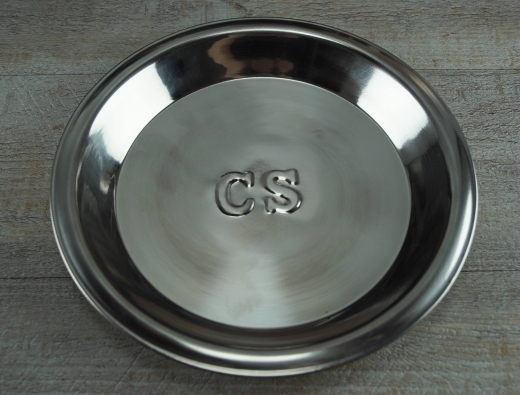 Teller CS gepr�gt, tief, Stainless, ca. 24,5 cm, ca. 900 ml, Material: Edelstahl