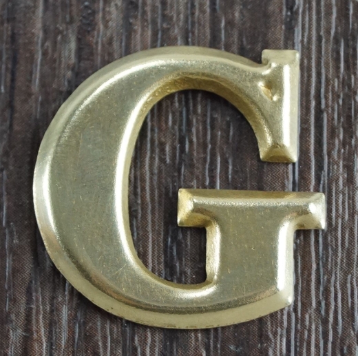 Kompaniebuchstabe G aus Messing