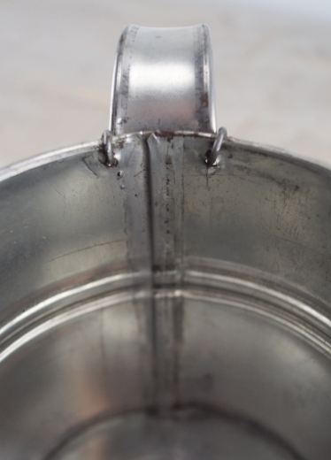 Tasse gro�, ca. 700 ml, Tin, Material: Wei�blech, verzinnt