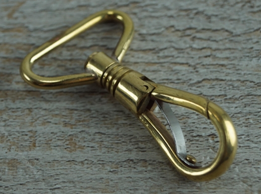 Karabinerhaken f�r S�belriemen bis 24 mm, Material: Messing