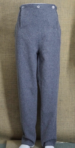 Klapphose Woll Hose hellgrau, 100% Wolle
