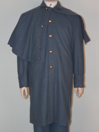 CS / US Mantel/Greatcoat M1851 bis 1871 hellblau / skyblue 1 reihig, dicke Wolle, Material: Oberstoff reine Wolle, Futterstoff reine Baumwolle