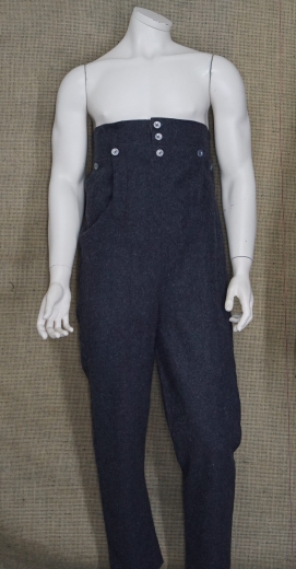 napoleonische Woll Hose dunkelgrau, extra hoch, 100% Wolle