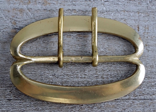 doppel D Schlie�e, Riemenbreite bis 5,5 cm, Material: Messing