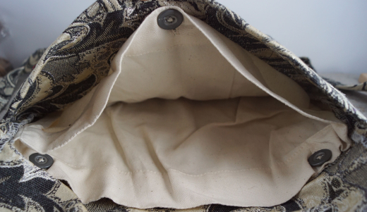 Haversack gemustert, Knopfverschlu�, Material: 100% Baumwolle, Holzknopf