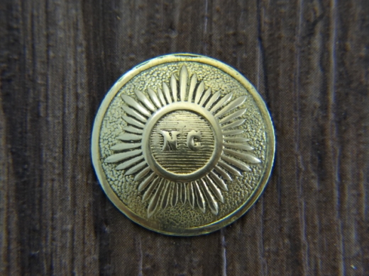 Knopf North Carolina Sunburst, 100% Messing, Preis pro Stck