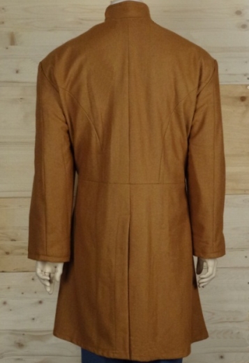 CS Frock Coat butternut, 1 reihig, 9 CSA Knpfe, 100% Wolle, Futter 100% Baumwolle