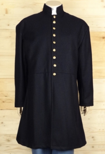 US Frock Coat darkblue Lieutenant-Captain, 1 reihig, 9 US Knpfe, 100% Wolle, Futter 100% Baumwolle