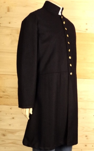 US Frock Coat darkblue Lieutenant-Captain, 1 reihig, 9 US Knpfe, 100% Wolle, Futter 100% Baumwolle