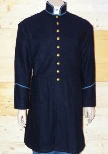 US Frock Coat dunkelblau / blau, 1 reihig, 9 US Adler Knpfe, 100% Wolle, Futter 100% Baumwolle