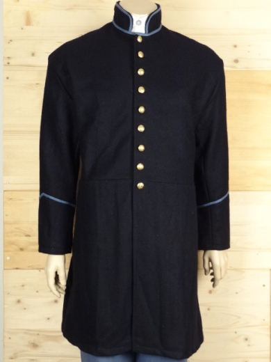 US Frock Coat dunkelblau / blau, 1 reihig, 9 US Adler Knpfe, 100% Wolle, Futter 100% Baumwolle