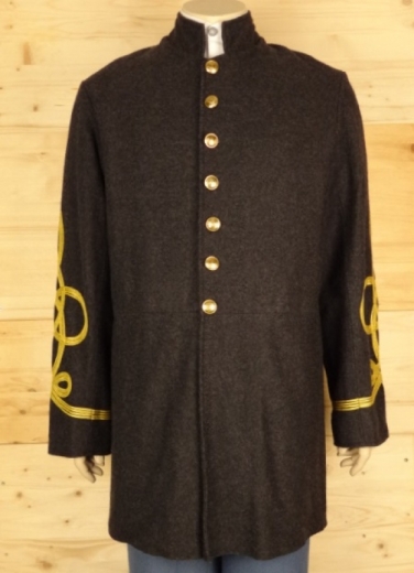 CS Frock Coat dunkelgrau General, 1 reihig, 9 CSA Knpfe, 100% Wolle, Futter 100% Baumwolle