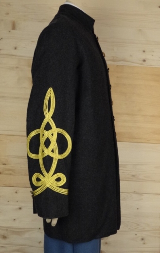 CS Frock Coat dunkelgrau General, 1 reihig, 9 CSA Knpfe, 100% Wolle, Futter 100% Baumwolle