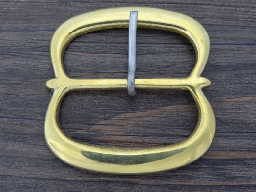 doppel D Schliee, Riemenbreite bis 4,8 cm, Material: Messing mit Weimetall Dorn