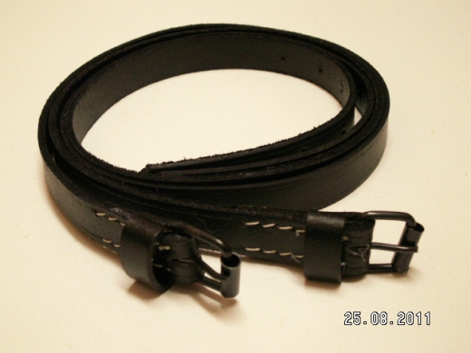 Deckenrollenriemen lang, ca. 91,5 cm, Preis pro Paar, Material: Leder mit Eisenschlie�e