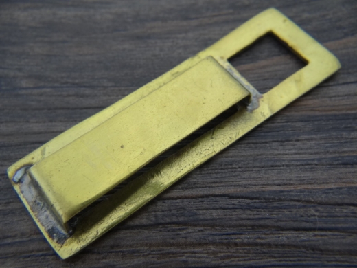 Koppelschieber fr Stuarthanger, Riemen bis 4,7 cm, Material: Messing