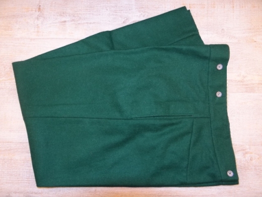 US Hose grn, fr Mannschaft, 100% Wolle