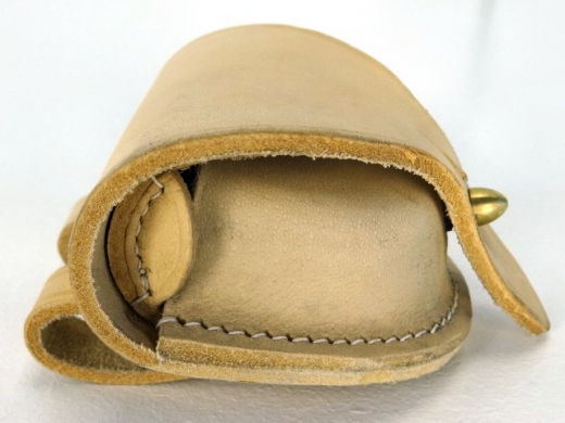Zndhtchentasche naturbraun, Material: Leder, innen Schaffell