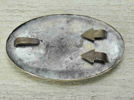 Schliee AVC oval, 3 Haken, Material Messing gestanzt, bleigefllt