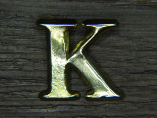 Kompaniebuchstabe K aus Messing
