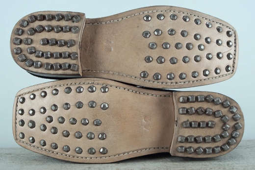 Brogans dunkel doppeltes/dickeres Oberleder, Material: Oberleder, Futter, Sohle 100% Leder