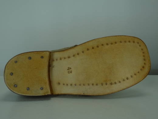 Brogans naturfarben doppeltes/dickeres Oberleder, Material: Oberleder, Futter, Sohle 100% Leder