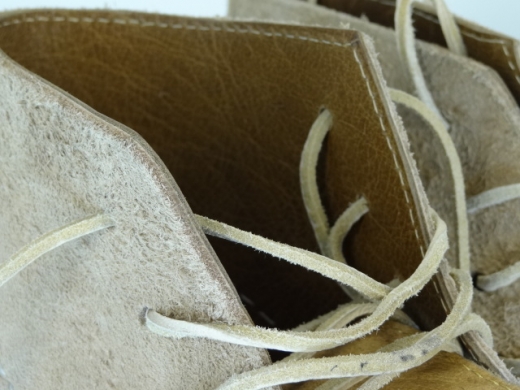 Brogans naturfarben doppeltes/dickeres Oberleder, Material: Oberleder, Futter, Sohle 100% Leder