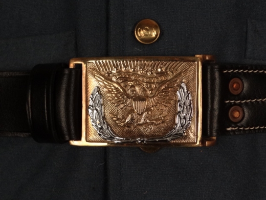 US Koppel Adler Schliee mit Silberkranz, schwarz, Lnge auswhlbar