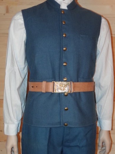US Koppel US Adler Schliee, silberfarbener Kranz, naturbraun, Material: Koppel Leder, Schliee Messing