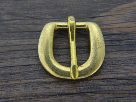 D Schliee, Riemenbreite bis 1,4 cm, Material: Messing