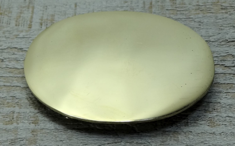 Voll-Messing-Schließe, oval blank, Material: Messing - Hersteller ...