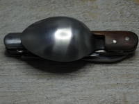 Kombiklappbesteck Griff Holz, Material: Metallteile Eisen, Griffe Holz Hersteller Markus Finke