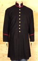 US Frock Coat dunkelblau / rot, 1 reihig, 9 US Adler Knpfe, 100% Wolle, Futter 100% Baumwolle
