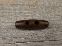 Holzknebel dunkelbraun, ca. 3,5 cm