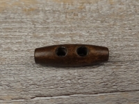 Holzknebel dunkelbraun, ca. 3,5 cm, Preis pro Stck