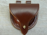 Zndhtchentasche braun / russet, Material: Leder, innen Schaffell