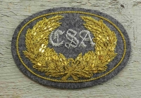 Offiziershutabzeichen CSA grauer Hintergrund