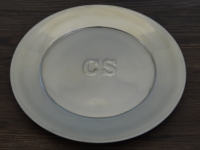 Teller CS geprägt, flach, stainless, ca. 25,5 cm