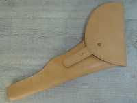 Holster rechte Hand natur Colt Walker, Material: Leder, Verschluknopf Messing