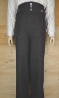 preuische napoleonische Woll Hose dunkelgrau, 100% Wolle