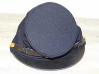McDowell Kepi US dunkelblau, auen 100% Wolle, Futter 100% Baumwolle, Schirm / Schweiband 100% Leder