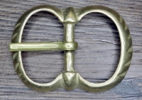 Mittelalterschnalle fr Riemen bis ca. 2,0 cm, Material: Vollmessing